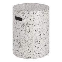 Baltas betoninis stalas Kave Home Jenell, ⌀ 35 cm