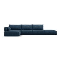Tamsiai mėlyna kampinė sofa (kairysis kampas) Vanda - Mazzini Sofas