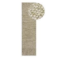 Rankų darbo iš vilnos mišinio kilimas khaki spalvos 60x230 cm Minerals – Flair Rugs