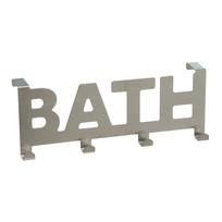 Durų pakaba iš metalo matinės sidabrinės spalvos 32 cm Bath – Casa Selección
