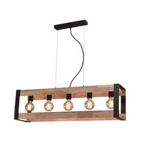 Juodas pakabinamas šviestuvas 20x90 cm Varna - Candellux Lighting