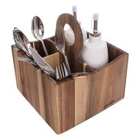 Medinis stovas virtuvės reikmenims Wooden - Orion