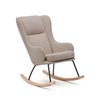 Supamasis krėslas smėlio spalvos iš boucle Maustin – Kave Home