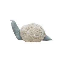 Šviesiai žalios spalvos/kreminės spalvos vaikiškas sėdmaišis Mr. Snail – Lorena Canals