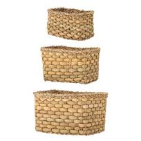 Iš jūržolės krepšiai 3 vnt. 26x16x16 cm Ramon – Bloomingville