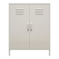 Šviesiai pilkos spalvos iš metalo spintelė 79x100x39 cm Bradford – Støraa
