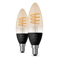 Su kaitinimo siūleliu lemputės 2 vnt. 5 W E14, White ambiance – Philips Hue