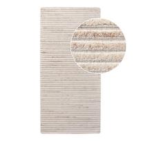 Rankų darbo iš vilnos kilimas kreminės spalvos 80x180 cm Mango – House Nordic