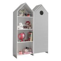 Atvira vaikiška spinta baltos spalvos/šviesiai pilkos spalvos 115x171,5 cm CASAMI – Vipack