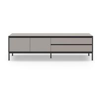 TV spintelė pilkos spalvos/smėlio spalvos 180x55 cm Lorenza – Marckeric