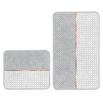 Vonios kilimėliai pilkos spalvos 2 vnt. 60x100 cm – Mila Home