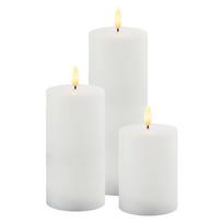 Lauko LED žvakės 3 vnt. (aukštis 20 cm) Sille – Sirius