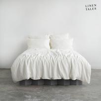 Balta lininė dvigulė patalynė 200x220 cm - Linen Tales