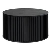 Juodas apvalus kavos staliukas ø 85 cm Siena - Unique Furniture
