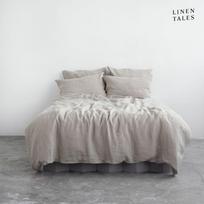 Kreminė lininė dvigulė patalynė 200x220 cm - Linen Tales