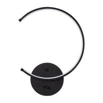 Sieninė lempa juodos spalvos LED ø 10 cm Moon – Opviq lights
