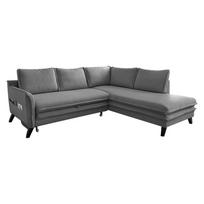 Pilka sofa-lova Miuform Charming Charlie L, dešinysis kampas