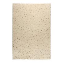 Juodos spalvos/kreminės spalvos kilimas 140x200 cm Dottie Black – Universal