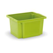 Žalios spalvos iš plastiko daiktadėžė 42x35x23 cm H-Box S – KIS