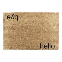 Iš kokoso pluošto grindų kilimėlis 40x60 cm Hello, Bye – Artsy Doormats