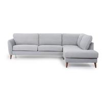 Šviesiai pilka kampinė sofa Scandic Paris, dešinysis kampas