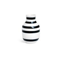 Juodai balta akmens masės vaza Kähler Design Omaggio, 12,5 cm aukščio