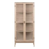 Vitrina natūralios spalvos iš ąžuolo 80x180 cm Linley – Actona