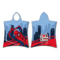Vaikiškas pončas iš frote audinio raudonos spalvos/mėlynos spalvos Spider-Man – Jerry Fabrics