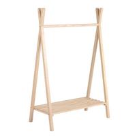 Natūralios spalvos iš buko masyvo vaikiška drabužių kabykla 99x148 cm Maralis – Kave Home
