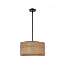 Kabantis šviestuvas šviesiai rudos spalvos ø 30 cm su rotango gaubtu Legno – Candellux Lighting