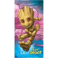 Iš medvilnės vaikiškas rankšluostis 70x140 cm Groot "I am groot" – Jerry Fabrics