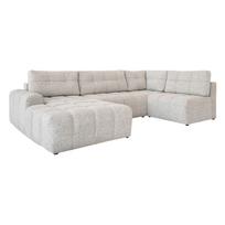 Smėlio spalvos sulankstoma/su sandėliavimo vieta modulinė kampinė sofa (su dešiniuoju kampu) Lulu – Miuform