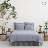 Šviesiai pilka kanapių pluošto dvigulė patalynė 200x200 cm - Linen Tales