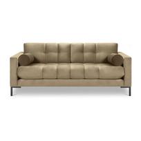 Smėlio spalvos aksominė sofa Cosmopolitan Design Bali