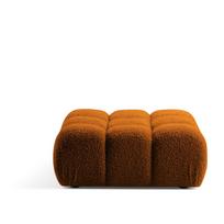 Iš boucle modulinė taburetė oranžinės spalvos Bellis – Micadoni Home
