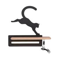 Juodas vaikiškas šviestuvas Cat - Candellux Lighting