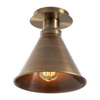 Bronzinės spalvos lubinis šviestuvas ø 20 cm su metaliniu gaubtu Tramino – Opviq lights