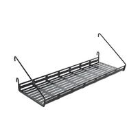 Iš metalo lentyna modulinei lentynų sistemai juodos spalvos 43x15 cm Mural – Metaltex