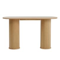 Natūralios spalvos konsolinis staliukas 40x130 cm Nola – Unique Furniture