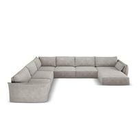 Šviesiai pilka kampinė sofa (kairysis kampas) Vanda - Mazzini Sofas