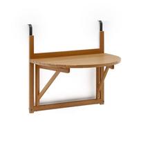 Iš akacijos masyvo pakabinamas balkono stalas 50x70 cm Amarilis – Kave Home
