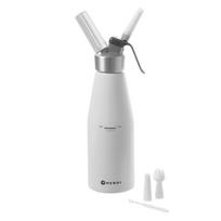 Baltas aliuminio buteliukas nuo plaktos grietinėlės Hendi Kitchen Line, 500 ml