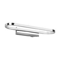 LED sieninis blizgaus sidabro šviestuvas (ilgis 40 cm) Gianni - Trio