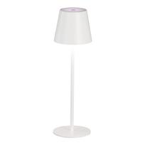 Stalinis šviestuvas baltos spalvos LED (aukštis 36,5 cm) su metaliniu gaubtu Viletto – Fischer & Honsel