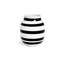 Juodai balta akmens masės vaza Kähler Design Omaggio, 20 cm aukščio