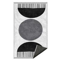 Baltai juodas kilimas 160x230 cm - Mila Home