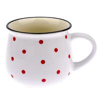 Raudonos spalvos iš keramikos puodelis 770 ml Happy Time – Dakls