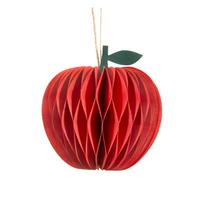 Iš popieriaus rankų darbo eglutės papuošimas ø 8 cm Honeycomb Apple – Sass & Belle