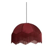 Kabantis šviestuvas bordo spalvos ø 50 cm su tekstiliniu gaubtu Malacia – Light & Living