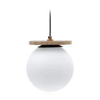 Kabantis šviestuvas baltos spalvos ø 20 cm su stiklo gaubtu Malachi – Kave Home